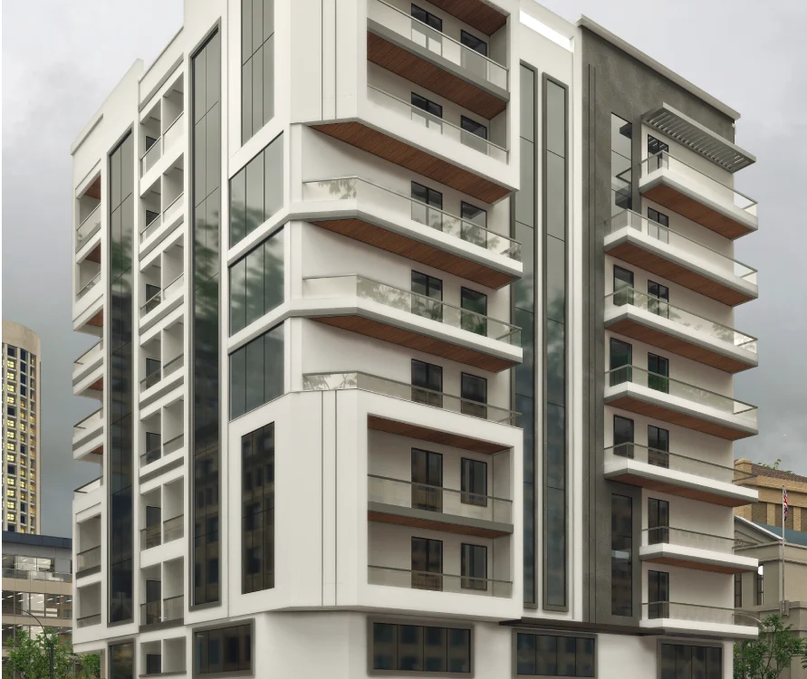 مبنى سكني وتجاري